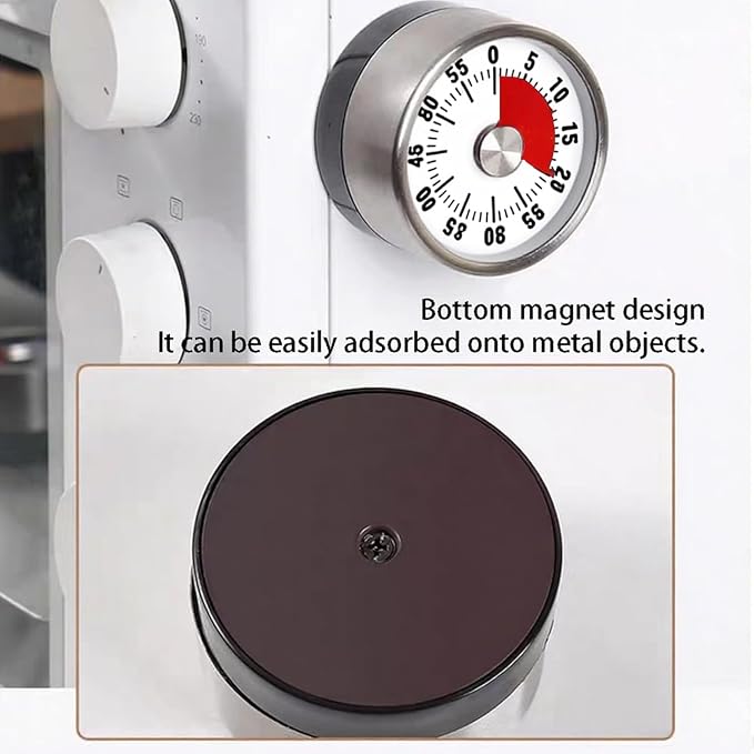 Digital Kitchen Timer for Cooking, Loud Alarm, Magnetic Back - Image 5