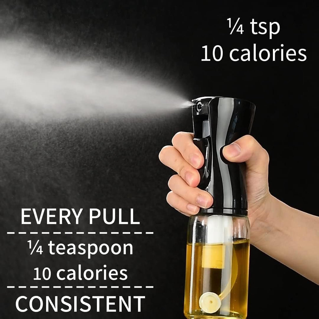 Oil Sprayer for Cooking, 200ml Glass Olive Oil Sprayer Mister, Olive