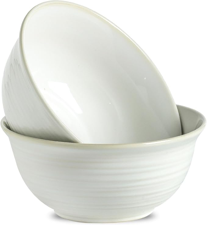 Hasense Serving Bowls, 9 Inch Ceramic Salad Bowls by Hasense