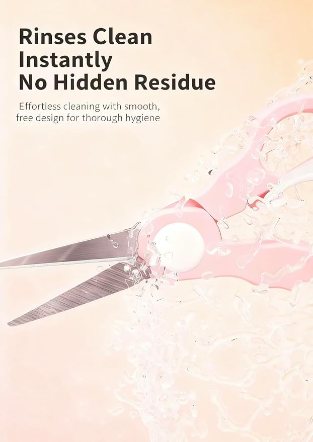 Baby Food Scissors with Travel Case, Portable Stainless Steel Shears with - Image 4