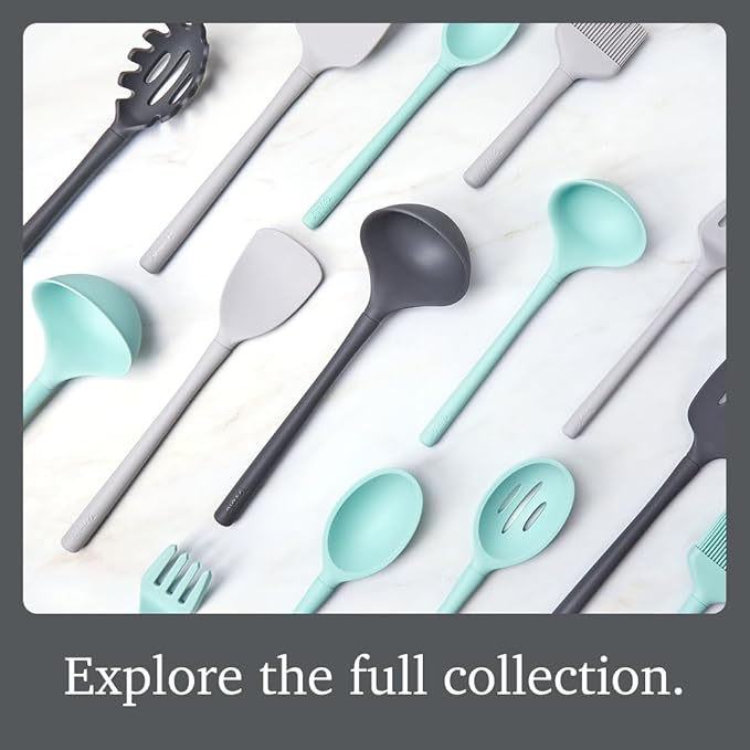 Tovolo Pasta Claw Spaghetti Spoon Scoop Aqua Seafoam Green Silicone Pasta Spoon - Image 6