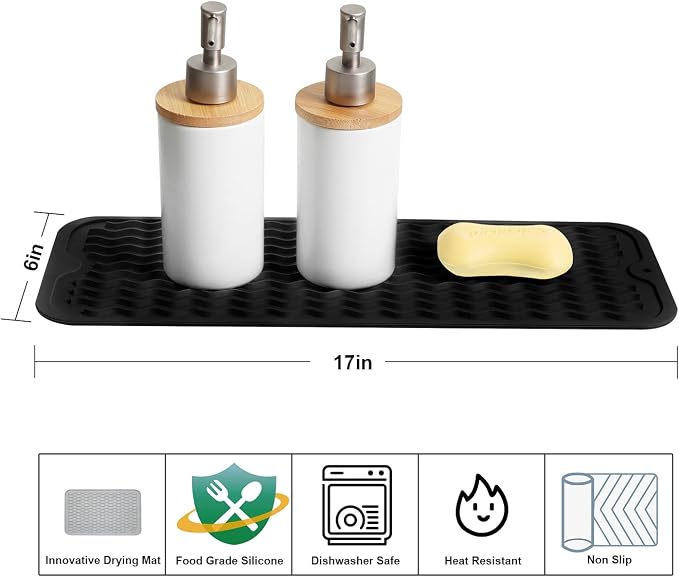 ZLR 2 Pcs Silicone Sponge Holder & Sink Caddy Tray - Image 2