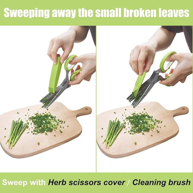5-Blade Herb Cutter Scissors - Image 5