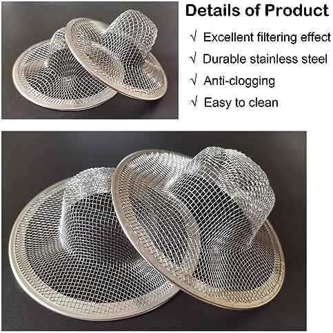 25PCS Bathroom Mesh Sink Drain Strainer, 2.75" & 2.125'' Stainless