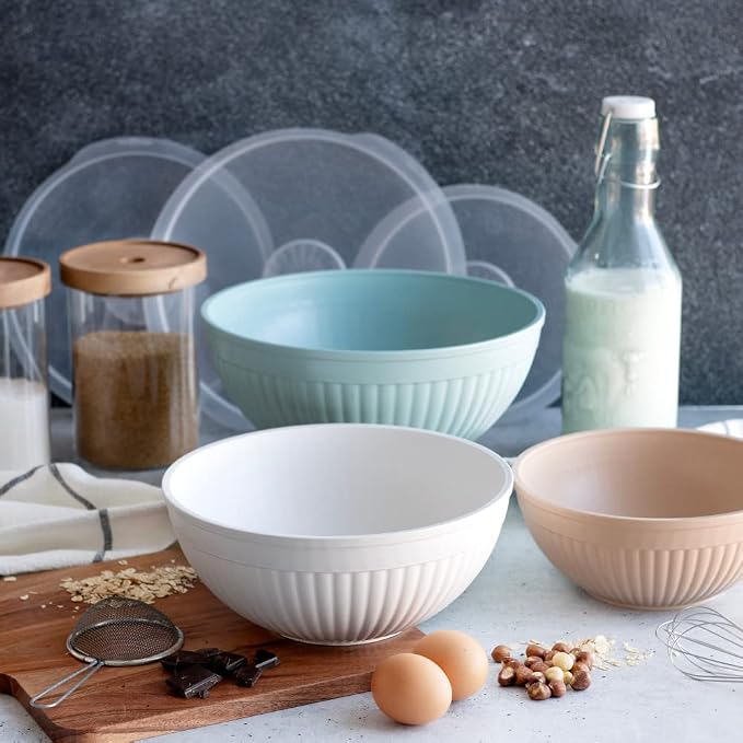 Nordic Ware Prep and Serve Mixing Bowls Set, Earth-Tones - Image 3