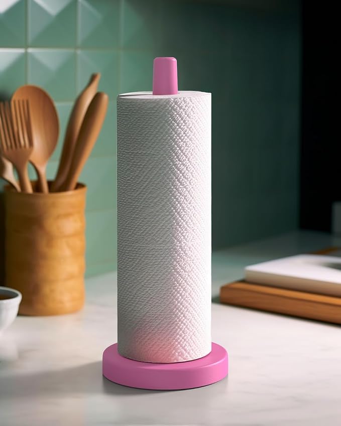 KitchLife Wooden Paper Towel Holder Countertop by OverDoorHooksKitchenSupplies