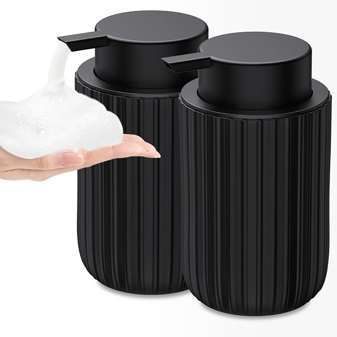 Ceramic Foaming Soap Dispenser, 12 oz Bathroom Foam Hand Soap Dispenser by Dlirho