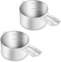 2PCS 2/3Cup Single Measuring Cup, Etched Inner Scale Stainless Steel Measure by BERYLER