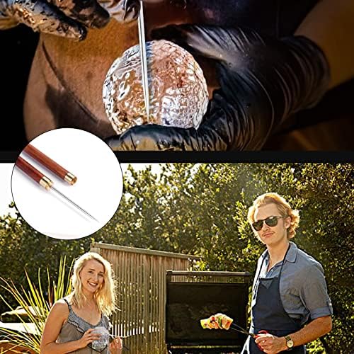 2 Pack Stainless Steel Ice Picks with Safety Cover, 9-inch Pick Tool