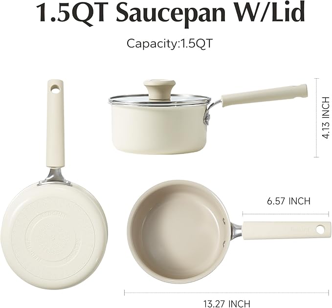 Redchef Ceramic Nonstick Saucepan - Image 7