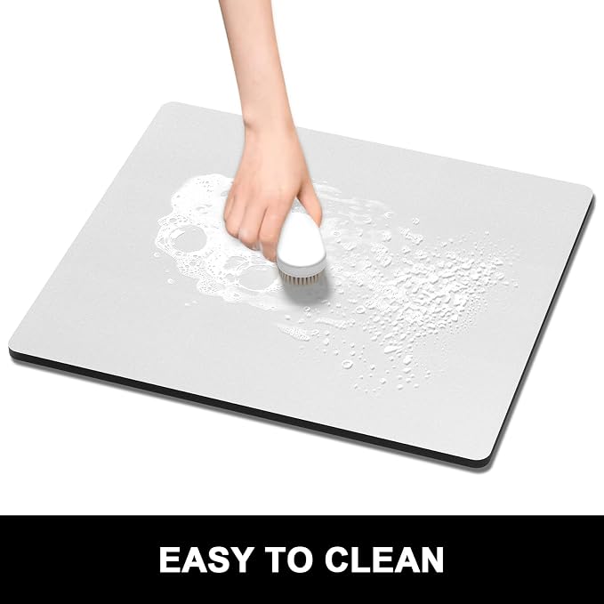 Rnivvi Dish Drying Mat for Kitchen Counter, 16 x 18" Cute Absorbent Heat - Image 6