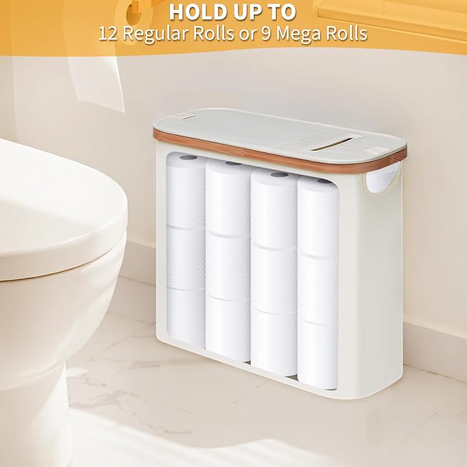 efluky Toilet Paper Storage and Holder 2 in 1, Toilet Paper Storage - Image 3