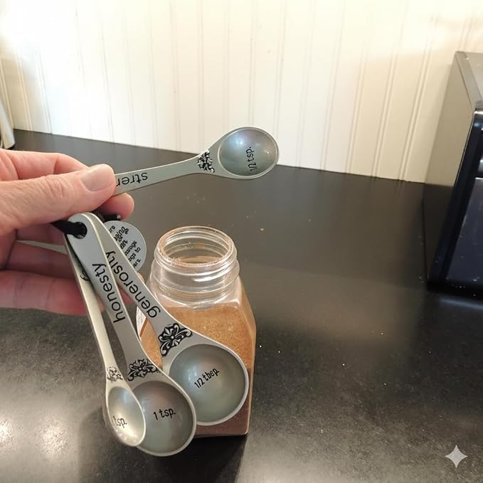 Amazing Woman Measuring Spoon Set, Decorative Gifts and Kitchen Accessories - Image 2