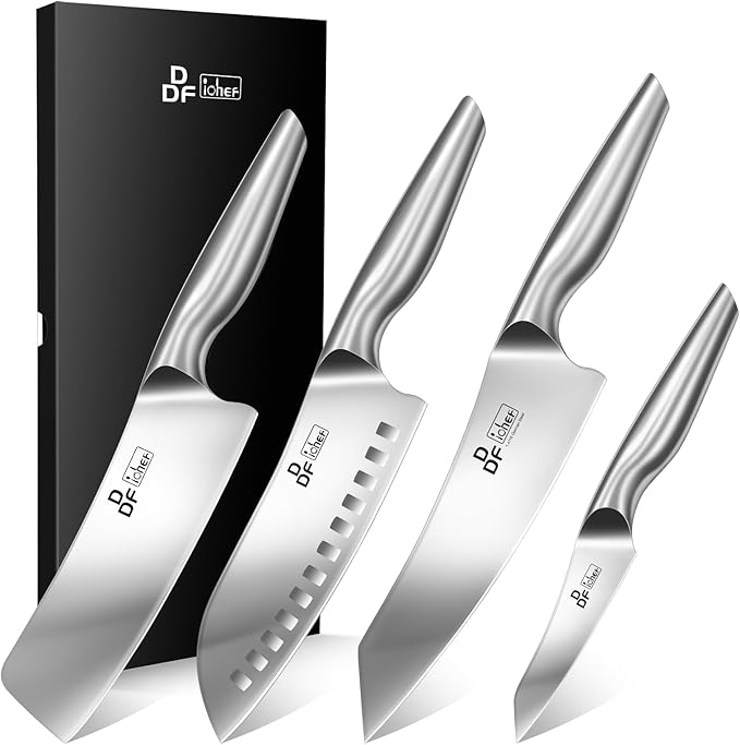 DDF iohEF Kitchen Knife Set, 4 Piece Professional Ultra Sharp Knives Set by DDFiohEF