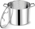 P&P CHEF 14 QT Stock Pot with Lid, Stainless Steel Large Cooking Pot, Soup by PPCHEF