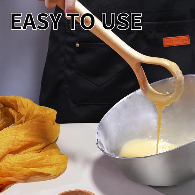 Danish Dough Whisk Set of 2 – 13-Inch Bread Making Tools - Image 4