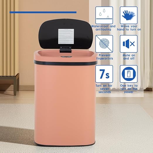 FDW Garbage Can 13 Gallon 50 Liter Kitchen Trash Can - Image 4
