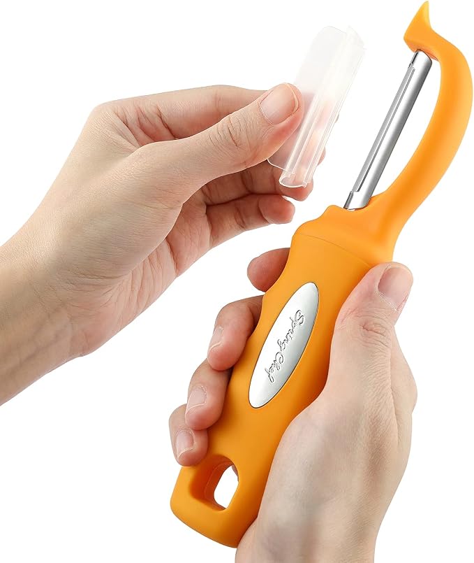 Spring Chef Premium Swivel Vegetable Peeler, Soft Grip Handle and Ultra Sharp - Image 8