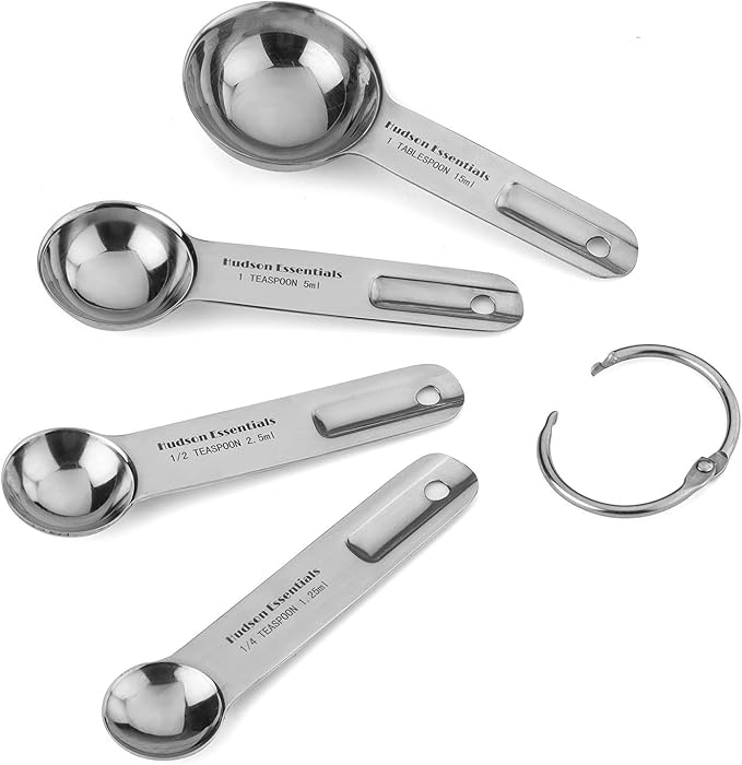 Hudson Essentials Stainless Steel Measuring Cups and Spoons Set - Image 8
