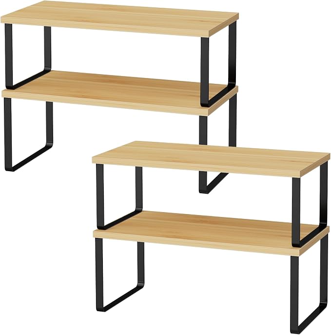 OGEMXU Cabinet Shelf Organizers, 15.7 inches Large Kitchen Counter Shelf by OGEMXU