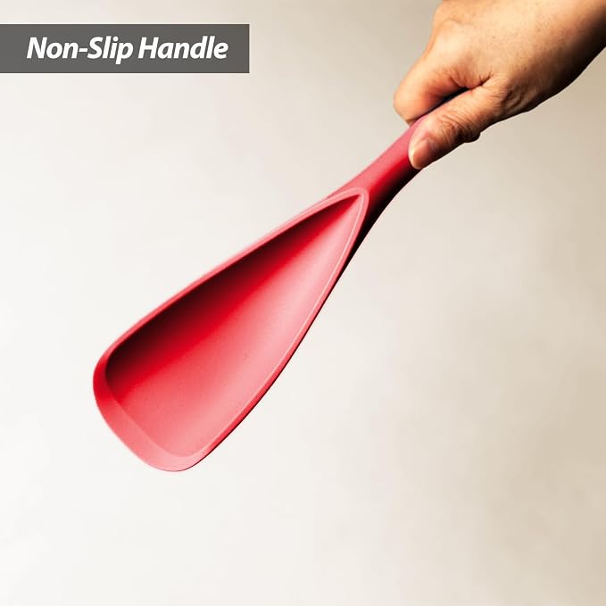Cooking Spoon for Nonstick Cookwares, VOVOLY Silicone Spoon for Mixing - Image 6