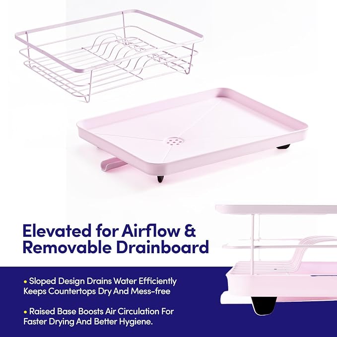 Dish Drying Rack 3 Piece Dish Drainer - Image 4