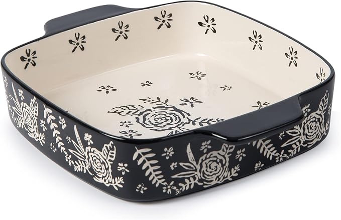 Wisenvoy Baking Dish Ceramic Brownie Pan 9x9 Baking Pan Casserole Dish Lasagna by wisenvoy