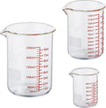 Ackers Mini Glass Measuring Beaker Set, Borosilicate, 2oz 4oz 8oz Measuring Cups by AckersBORO33