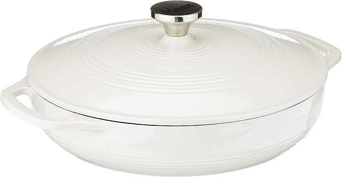 Lodge 3.6 Quart Enameled Cast Iron Round Casserole by Lodge