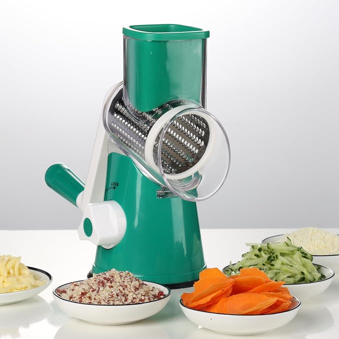 Cambom Rotary Cheese Grater Hand Crank Cheese Shredder - Image 6