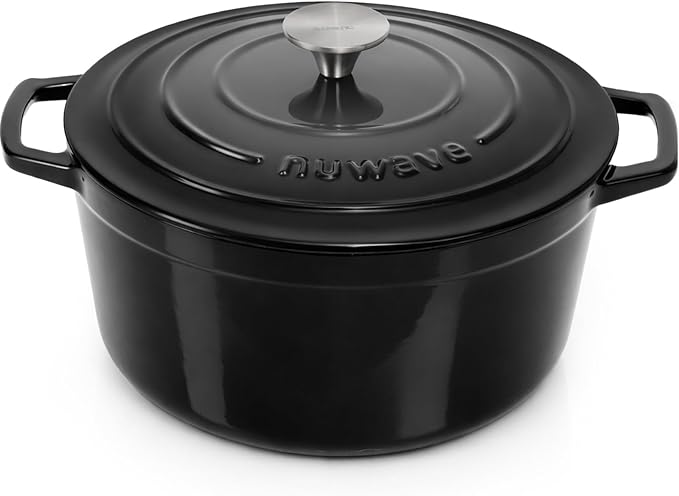Nuwave 6QT Healthy Enameled Cast Iron Dutch Oven Pot by NuWave