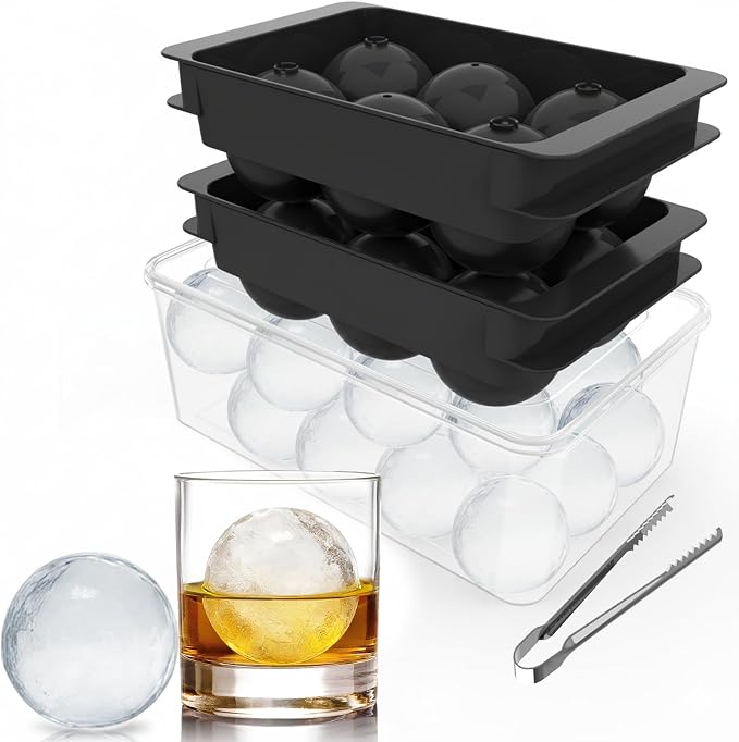 Large Ice Ball Maker Mold, 1.9" Round Ice Cube Mold by Unigul