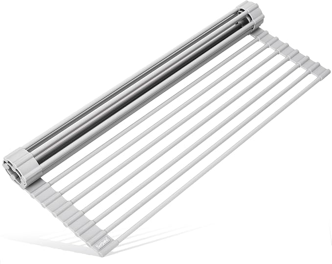 Surpahs 17.5 x 13.1 Inch Roll-Up Dish Drying Rack, Fits Across Sink Openings up by Surpahs