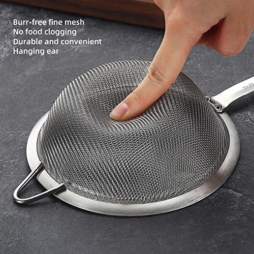 5.51inches 304 Stainless Steel Fine Mesh Strainer Tea Sieve Sifter