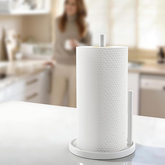 Jesginboo Paper Towel Holder Countertop, Paper Roll Holder - Image 7