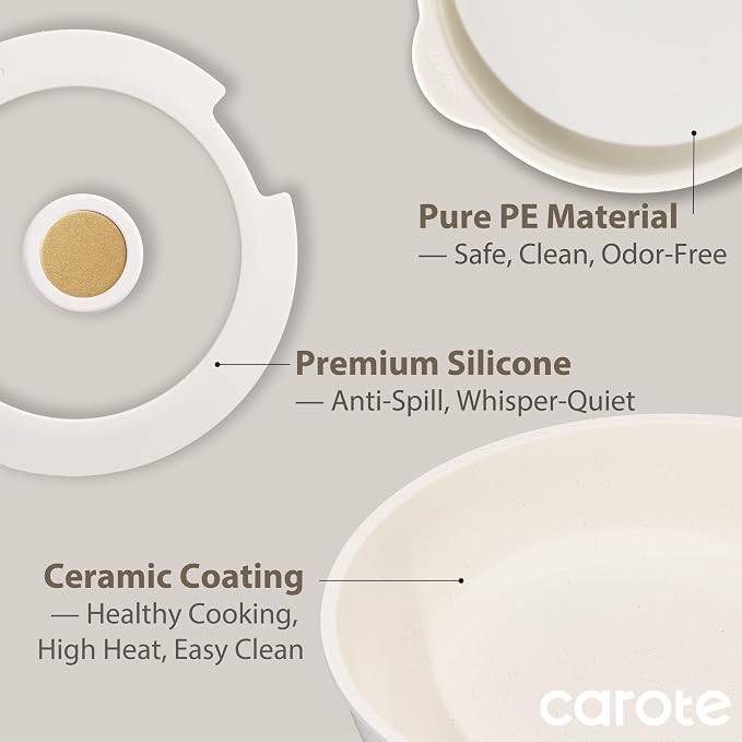 CAROTE 6pcs Pots and Pans Set Non Stick, Cookware Sets, Kitchen Set, - Image 4