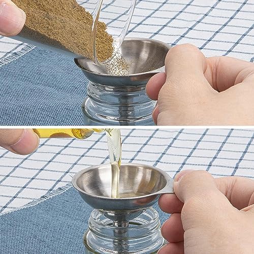 INF 3 Pieces Stainless Steel Funnel Set, Food Grade Mini Funnels for