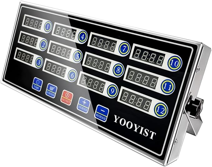 Precision Kitchen Timers for Cooking – 12 Channel Commercial Kitchen Timer - Image 2