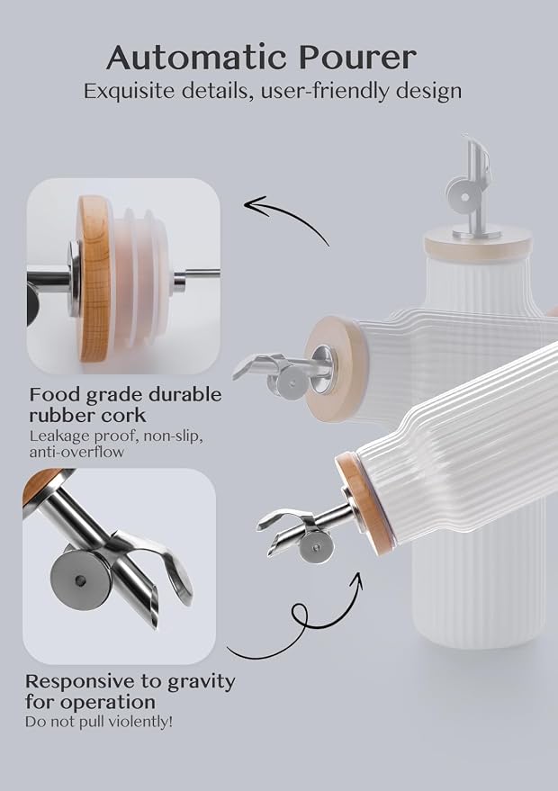 Nucookery Ceramic Olive Oil Dispenser Bottle - Image 4