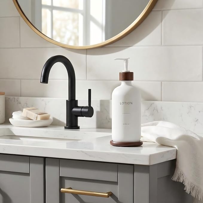 Soap Dispenser Bathroom, Refillable Lotion Dispenser - Image 2