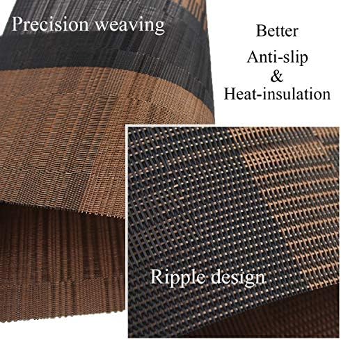 PIGCHCY Placemats,Durable Placemats for Dining Table,Washable Woven