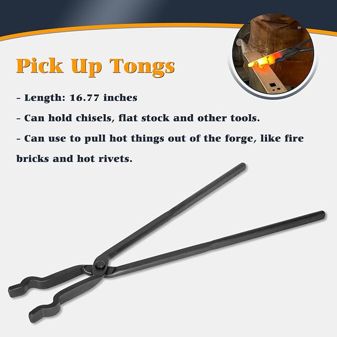 Blacksmith Knife Making Tongs Set - Image 4