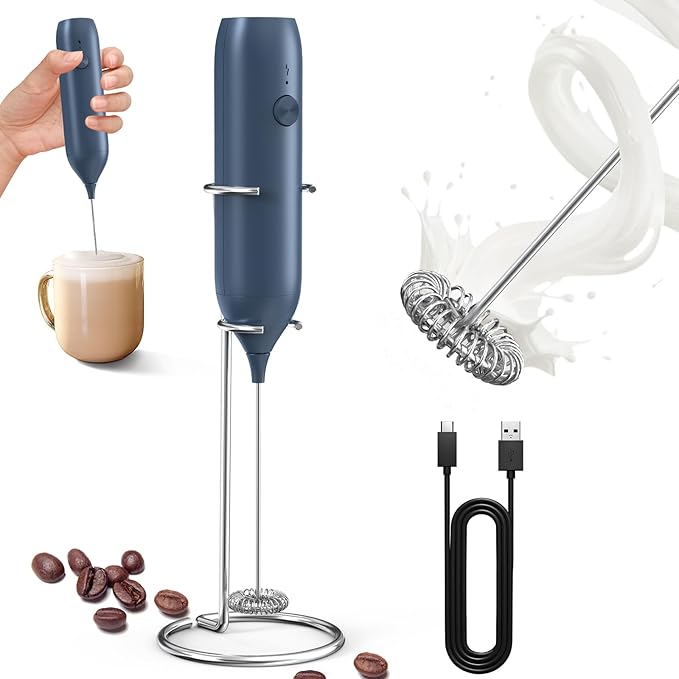 CIRCLE JOY Rechargeable Milk Frother Handheld by CIRCLEJOY