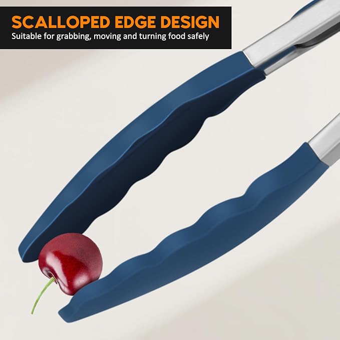Kitchen Tongs, Stainless Steel Cooking Tongs - Image 8