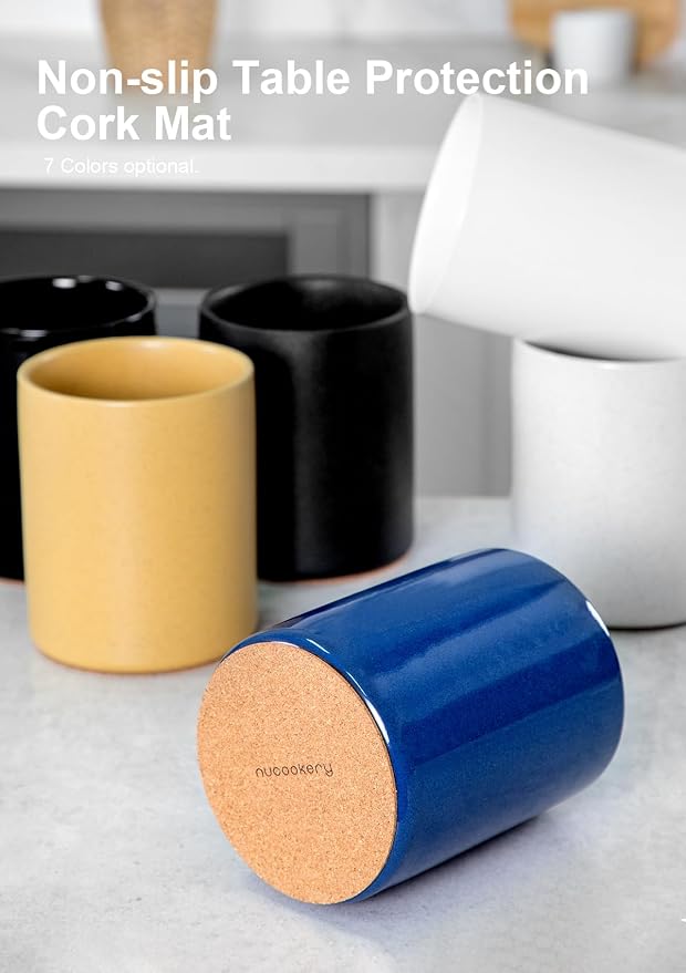 Nucookery Utensil Holder, 6.4" Ceramic Kitchen Utensil Holder - Image 2