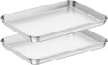 Baking Sheets 2 Pieces, Bastwe Cookie Sheets Set Stainless Steel Baking Pans by BASTWE