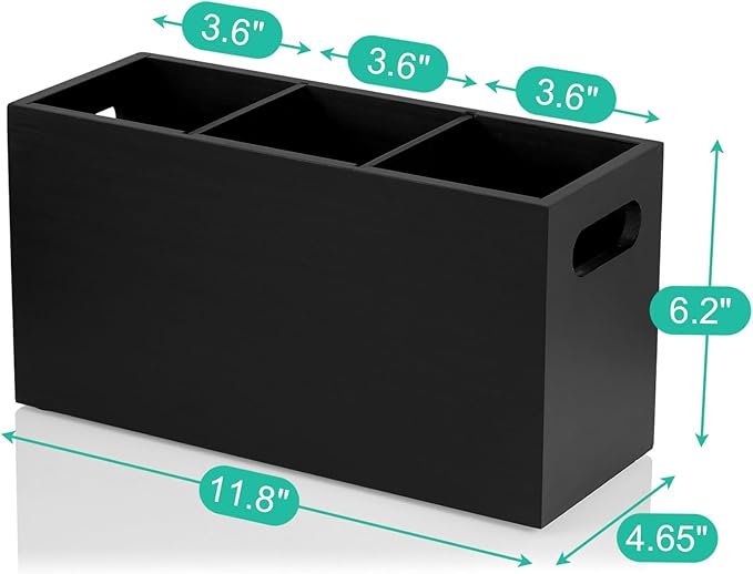 ALELION Black Kitchen Utensil Holder - Image 7