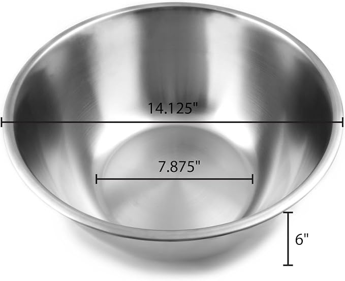 Fox Run Stainless Steel Mixing Bowl, and 10.75 Quarts - Image 4