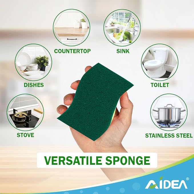 AIDEA Sponges Kitchen, Dish Sponges, Heavy-Duty Sponge - Image 7