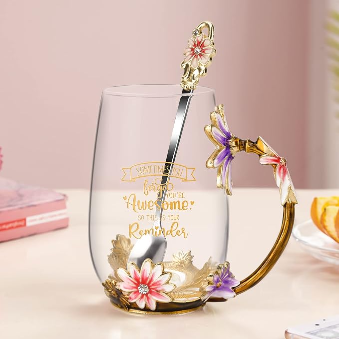 OEAGO Birthday Gifts for Women Mom Plastic Tea Cup Mothers Valentines Day Gifts - Image 7